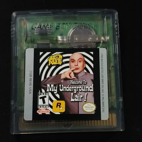 Austin Powers: Welcome to My Underground Lair Game Boy Color 2000 GBC Tested