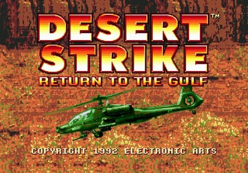 Desert Strike Return To The Gulf - Sega Genesis Game