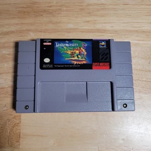 The Pagemaster SNES Super Nintendo Entertainment System, 1994 - Tested