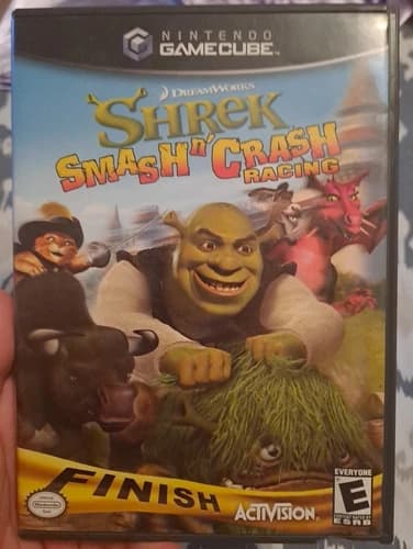 Shrek: Smash n' Crash Racing Nintendo GameCube 2006 CIB Complete Tested Working