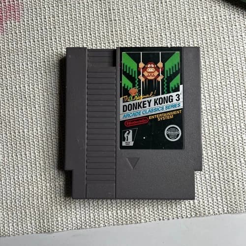 Donkey Kong 3 Nintendo NES Arcade Classics Series Authentic Retro Video Game
