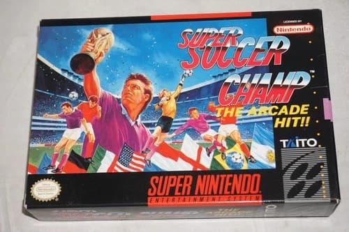 Super Soccer Champ (Super Nintendo SNES) Complete in Box CIB