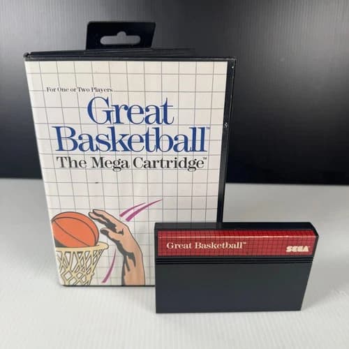 Great Basketball Sega Master System Video Game Multiplayer Sports