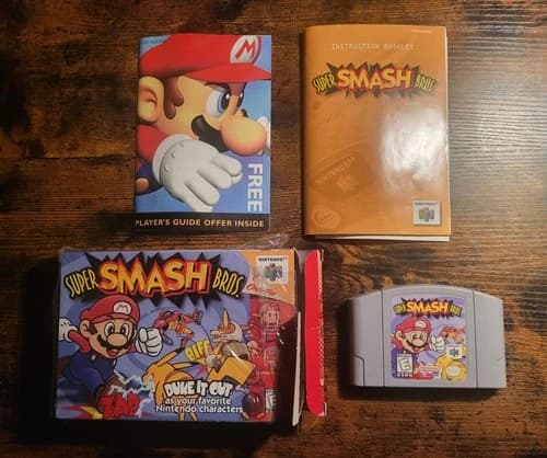 Super Smash Bros. (Nintendo 64, 1999) CIB N64 Complete In Box