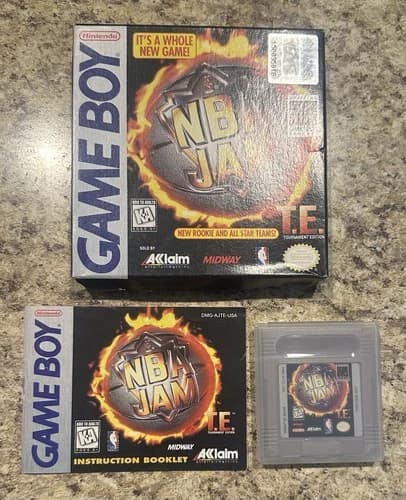 NBA Jam Tournament Edition (Nintendo Game Boy) Complete In Box