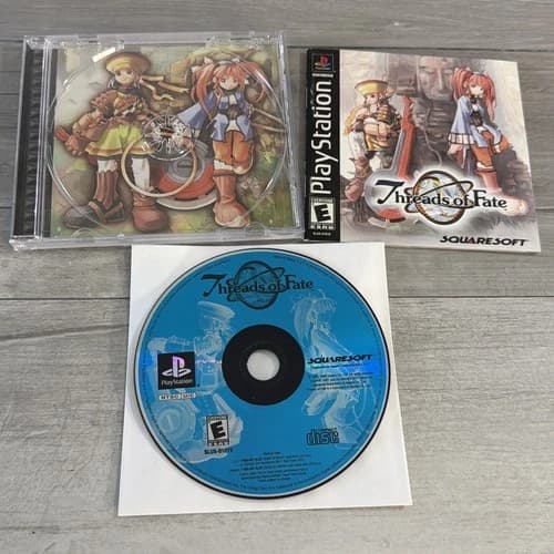 Threads of Fate (PS1, Sony Playstation 1) CIB Manual Registration Card Working!