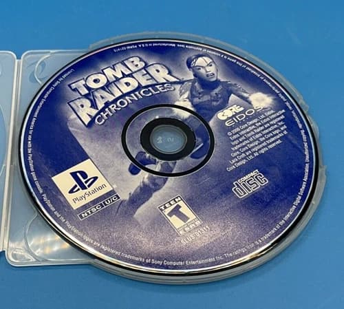 SONY Playstation 1 PS1 Tomb Raider Chronicles 2000 TESTED Disc Only Free Ship!