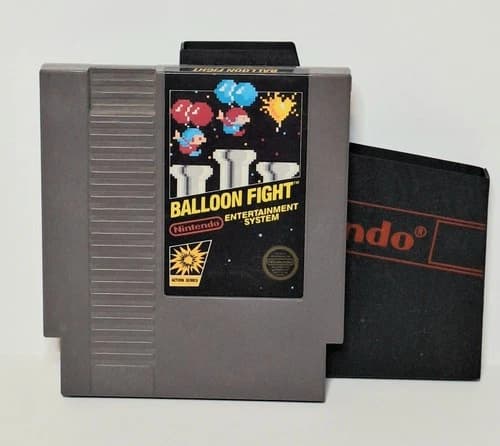Balloon Fight (Nintendo NES, 1989) Authentic Tested Game Cartridge