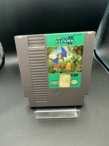 Adventure Island 2 (Nintendo NES, 1991) Authentic, Tested/Works Game Only