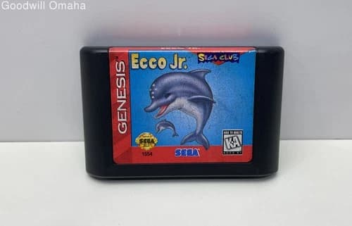 Sega Genesis - Ecco Jr. - Cartridge Only - Boot Tested