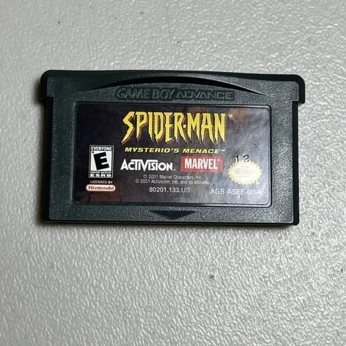 Spider-Man: Mysterio's Menace (Game Boy Advance, 2001) GBA - Tested - Authentic