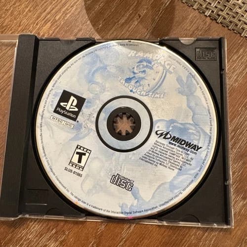 Rampage Through Time (Playstation 1 PS1) DISC ONLY - Tested Working