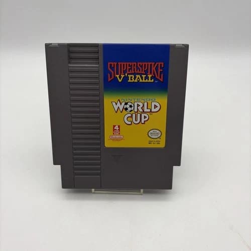 Superspike V'Ball/ Nintendo World Cup Game Cartridge (1990, NES) Tested