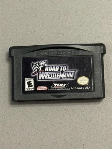 WWF Road to WrestleMania (Nintendo Game Boy Advance 2001) GBA Cartridge TESTED