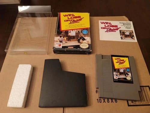 Win, Lose or Draw (Nintendo NES, 1990) Box Manual Cart - Tested! Free Shipping!
