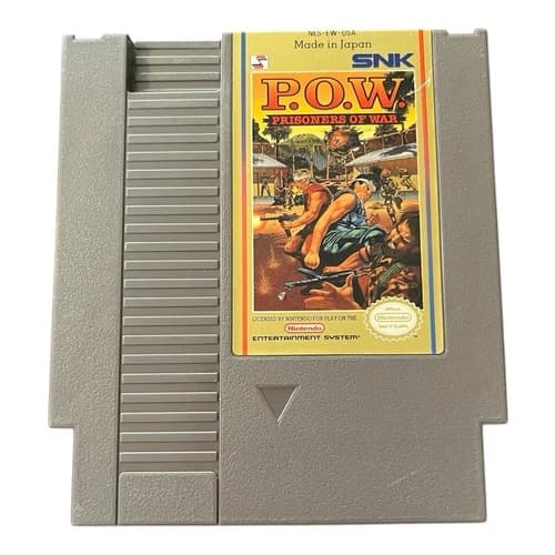 NES P.O.W. Prisoners of War Cartridge SNK Nintendo Tested