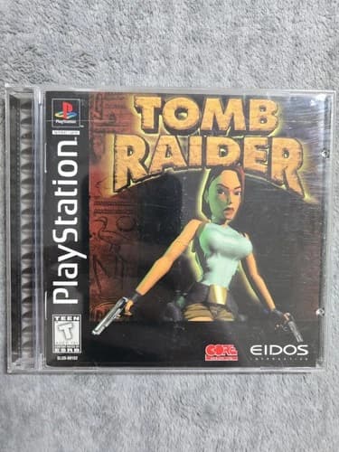 Tomb Raider PS1 Sony PlayStation 1 CIB Complete In Box Black Label