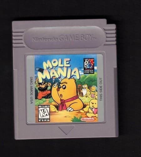 Mole Mania Gameboy Game - Tested And Working