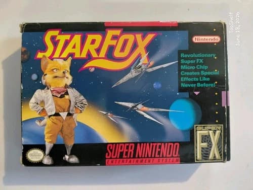​Star Fox (Super Nintendo, 1993) — Complete in Box (CIB)