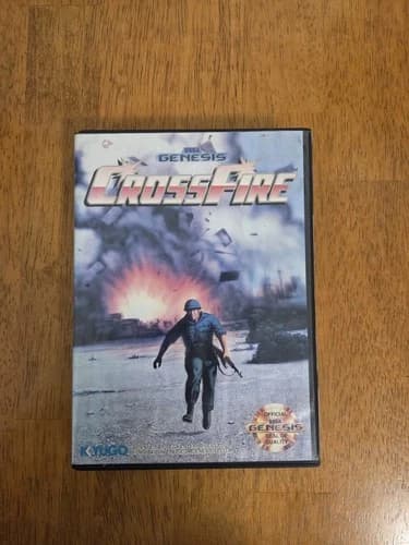Cross Fire (Sega Genesis, 1991) Complete In Box Cib