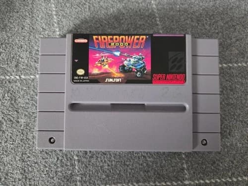 Firepower 2000 (Super Nintendo SNES, 1992) Authentic and Tested