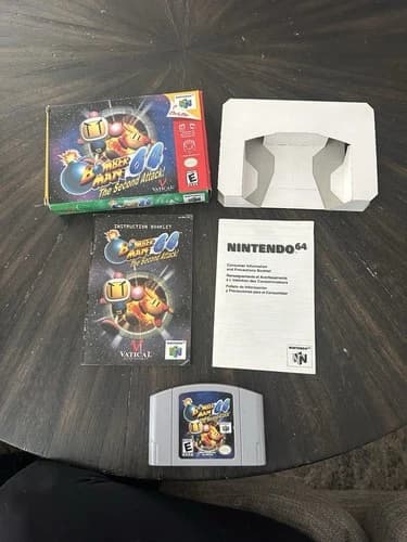 Nintendo 64 N64 Game Bomberman 64 The Second Attack CIB Complete In Box