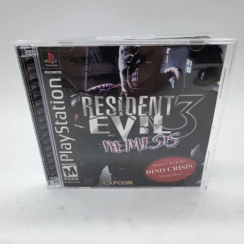 Resident Evil 3 Nemesis PlayStation 1 Ps1- CIB Complete Registration Card Demo