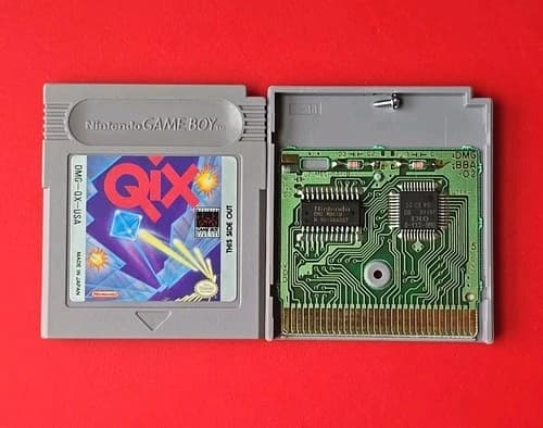 Qix Game Boy Original Nintendo GB Puzzle Authentic NES 8 Bit Classic Nice Cond.
