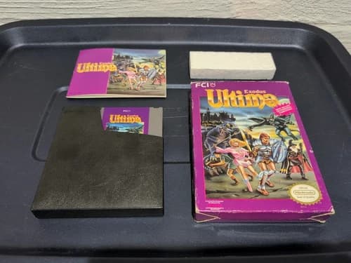 Ultima Exodus Nintendo Nes Complete CIB Good Condition Authentic