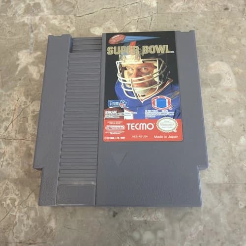 Tecmo Super Bowl Nintendo NES 1991 Video Game Cartridge