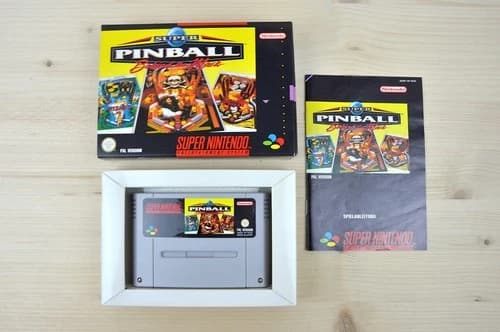 SNES - Super Pinball: Behind the Mask - (CIB, with manual)