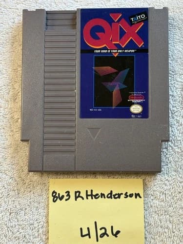 Qix Nintendo NES Authentic Tested Contacts Cleaned