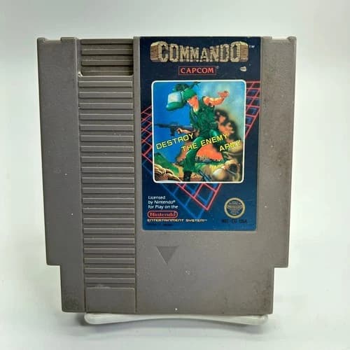 Commando NES Nintendo Entertainment System Video Game Classic Shooter Game Only