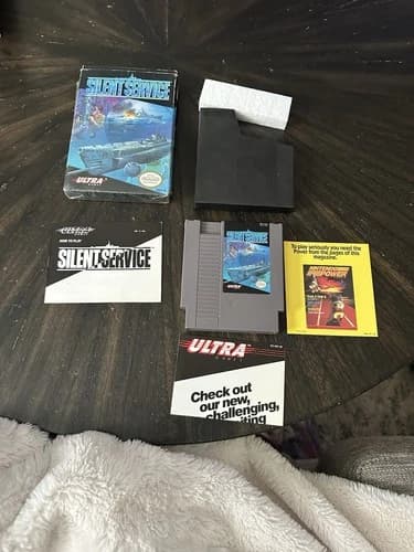 Nintendo NES Game Silent Service CIB Complete In Box