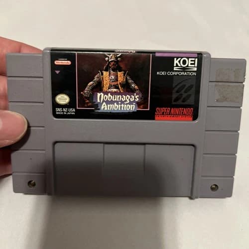 Nobunaga's Ambition (Super Nintendo Entertainment System, 1994) SNES Authentic