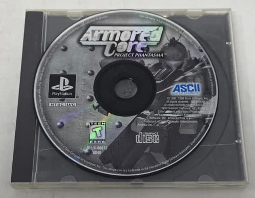 PS1 Armored Core Project Phantasma *Disc Only*Tested*F/S*