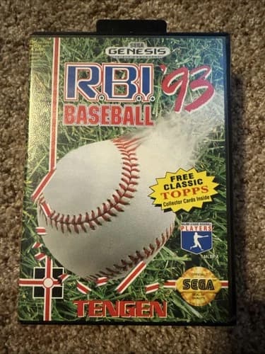 R.B.I. Baseball '93 (Sega Genesis, 1993) Complete