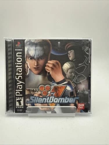 Silent Bomber PS1 Game Sony PlayStation 1 - Complete In Box Manual- Free Ship