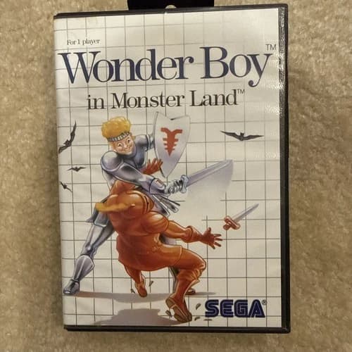Wonder Boy in Monster Land (Sega Master, 1988) CIB Case Instructions Super