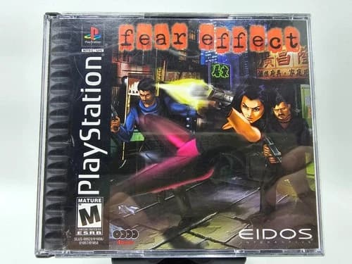 Fear Effect (Sony PlayStation 1 PS1, 2000) Complete in box CIB w/ reg card