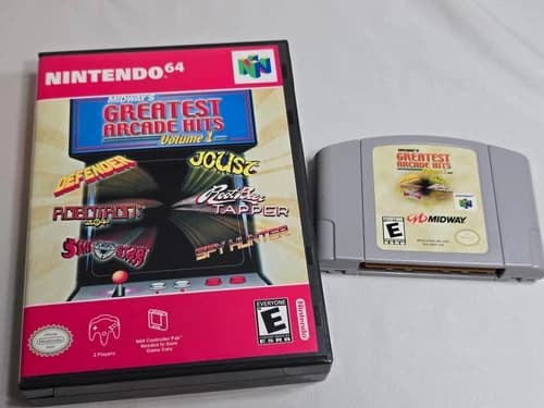 Midway's Greatest Arcade Hits - Nintendo 64 N64 - Cart Only - AUTHENTIC - TESTED