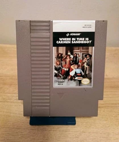Where In Time Is Carmen Sandiego? (NES, 1989) Authentic And Tested