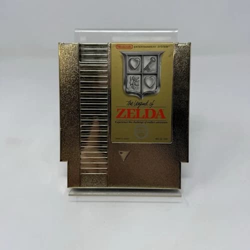 The Legend of Zelda Gold Cartridge Nintendo NES Vintage Game Authentic Clean