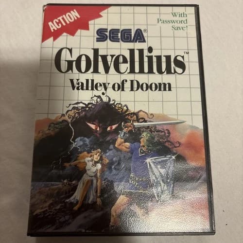 Sega Master System Cartridge- Golvellius Valley Of Doom Tested