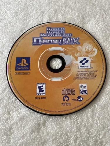 Dance Dance Revolution Disney Mix - Sony PlayStation 1 PS1 PSOne- Tested- Good!