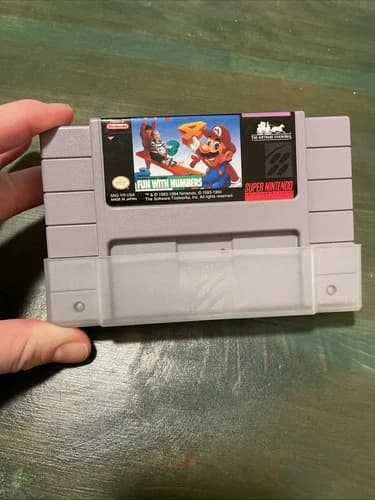 Mario's Early Years Fun with Numbers SNES Cartridge Video Game