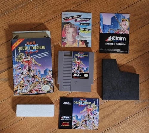 Acclaim Double Dragon II The Revenge Complete CIB w/ Box Manual NES NTSC-U/C