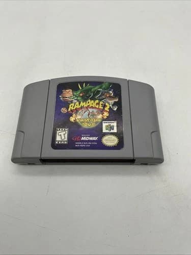 Rampage 2 Universal Tour (Nintendo 64 N64, 1999) N64 Cartridge