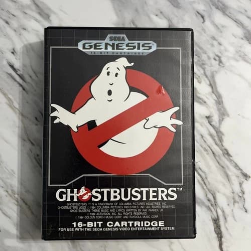 Ghostbusters Sega Genesis Complete w Manual Authentic