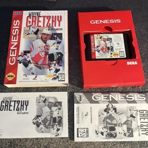 Wayne Gretzky and the NHLPA All-Stars (Sega Genesis, 1995) CIB COMPLETE